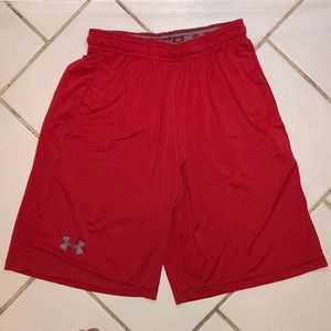 Under Armour Red Athletic Shorts